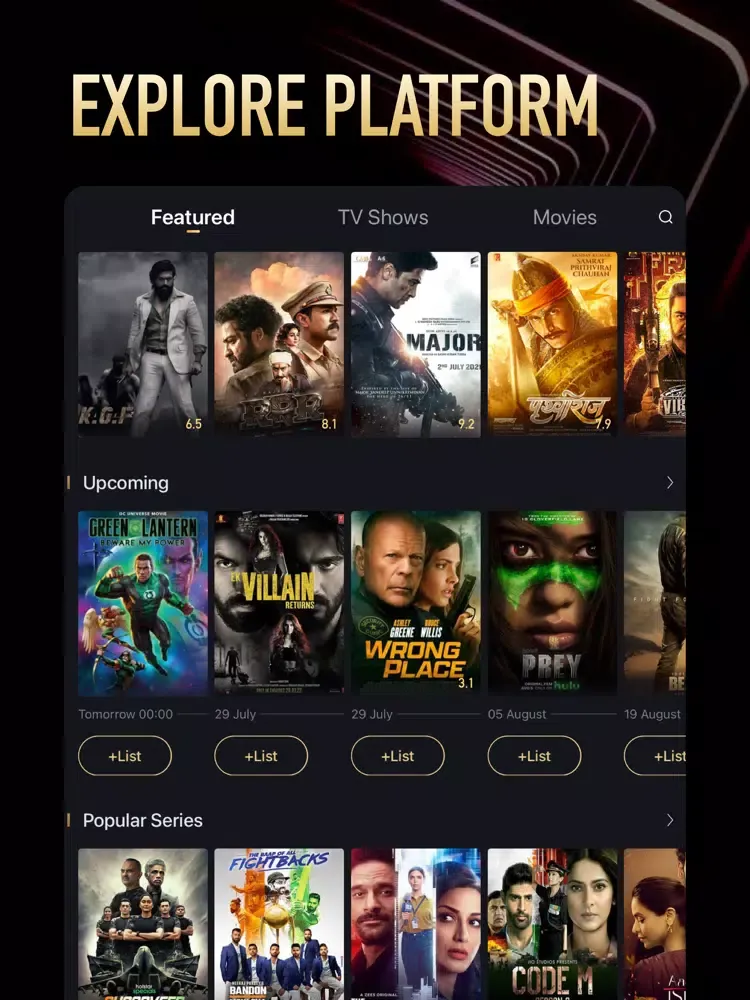 تصاویر Movie Mania - Movies & TVShows iPad 