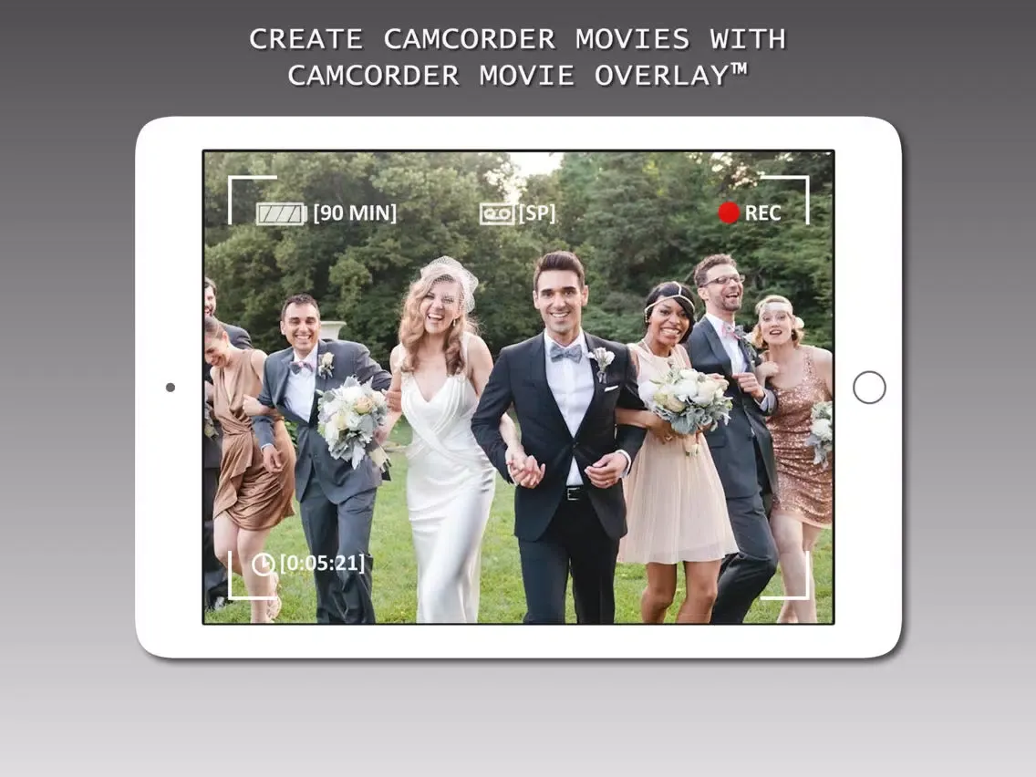 Camcorder Movie Overlay™ iPad  Screenshots