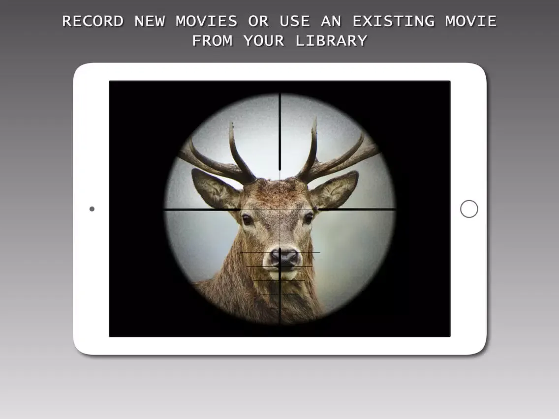 Sniper Scope Movie Overlay™ iPad  Screenshots
