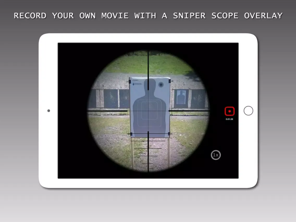 Sniper Scope Movie Overlay™ iPad  Screenshots