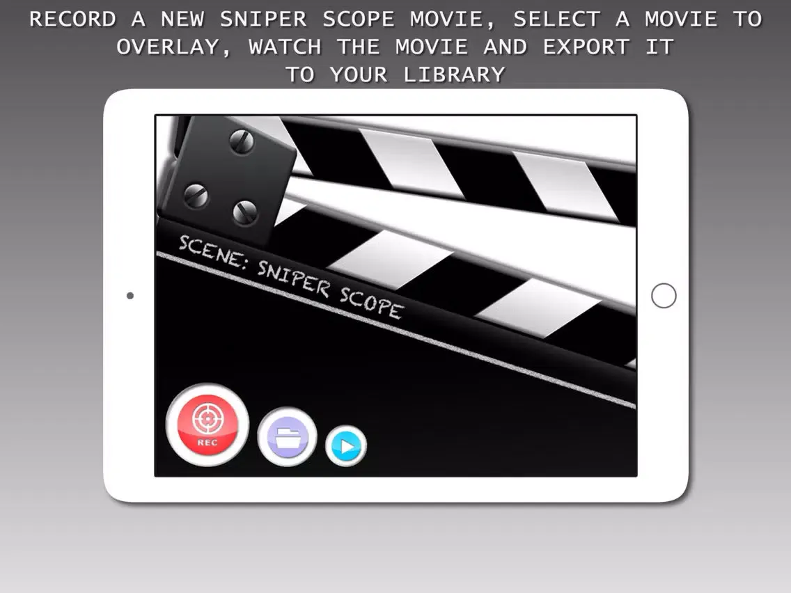 Sniper Scope Movie Overlay™ iPad  Screenshots