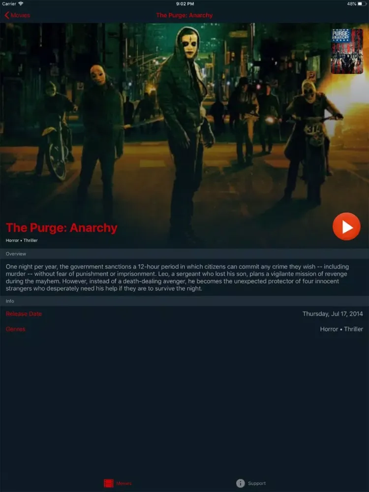 Скриншоты Box of Horror Movies iPad 