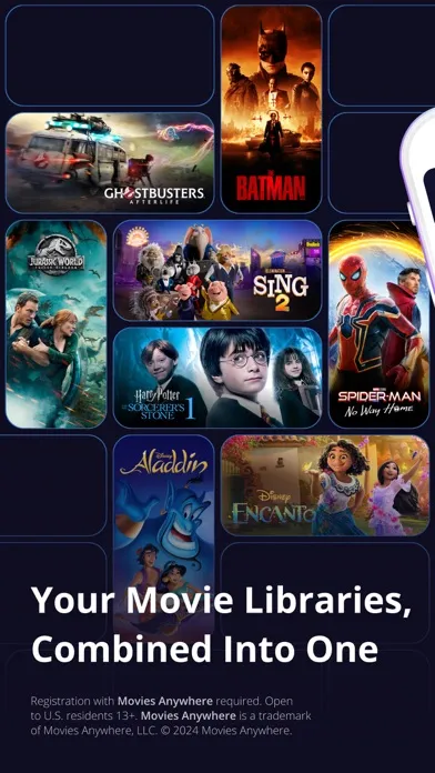 Tangkapan skrin Movies Anywhere