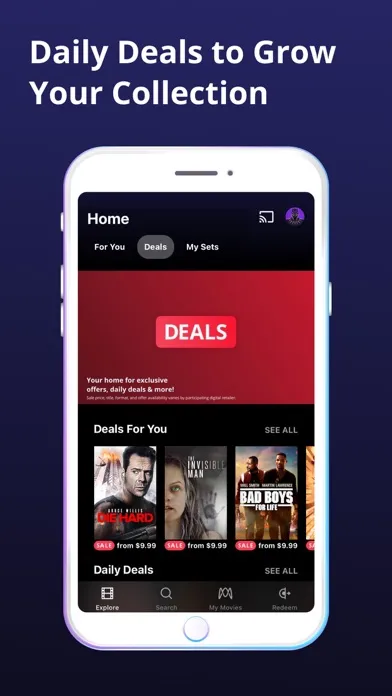 Tangkapan skrin Movies Anywhere