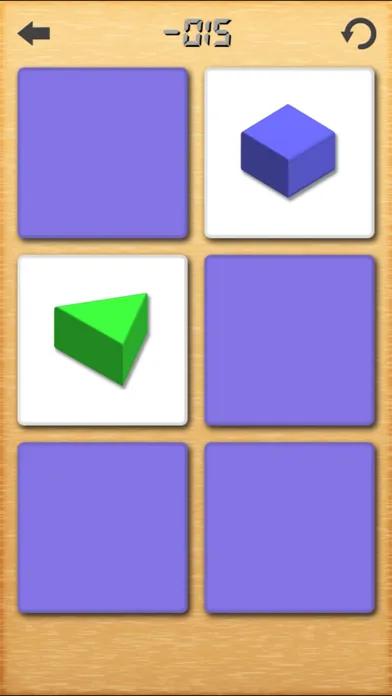 Capturas de tela do Card Match.