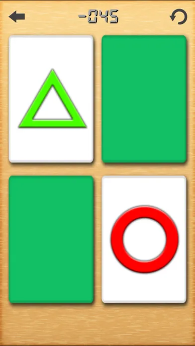 Capturas de tela do Card Match.