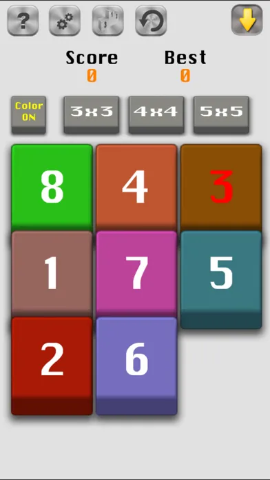 Number Slide-15 Fifteen puzzle سکرین شاٹس