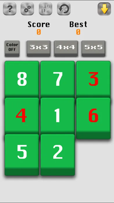 Number Slide-15 Fifteen puzzle سکرین شاٹس