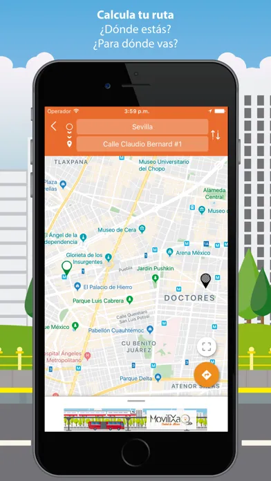 Zrzuty ekranu Rutas CDMX