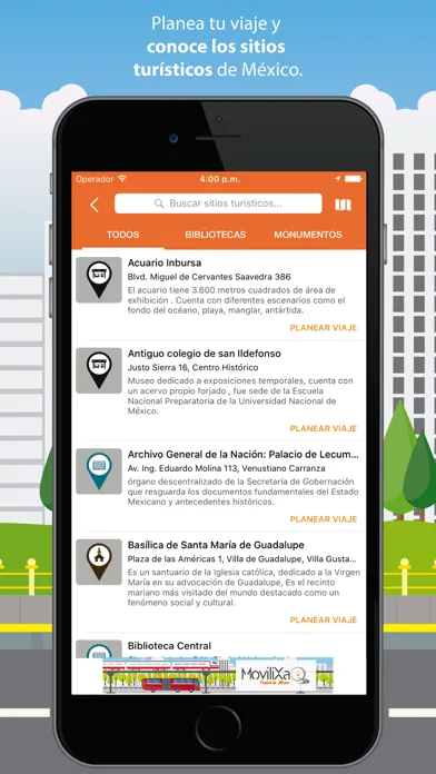 Zrzuty ekranu Rutas CDMX