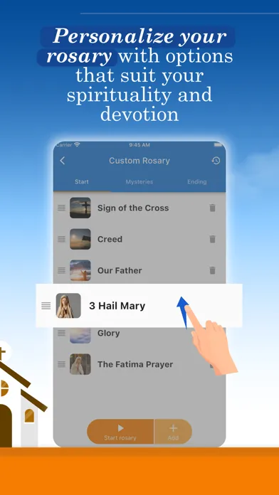 Tangkapan layar The Holy Rosary with voice