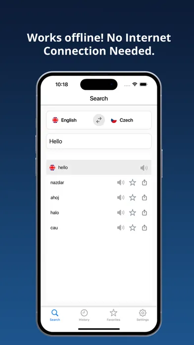English Czech Dictionary + سکرین شاٹس