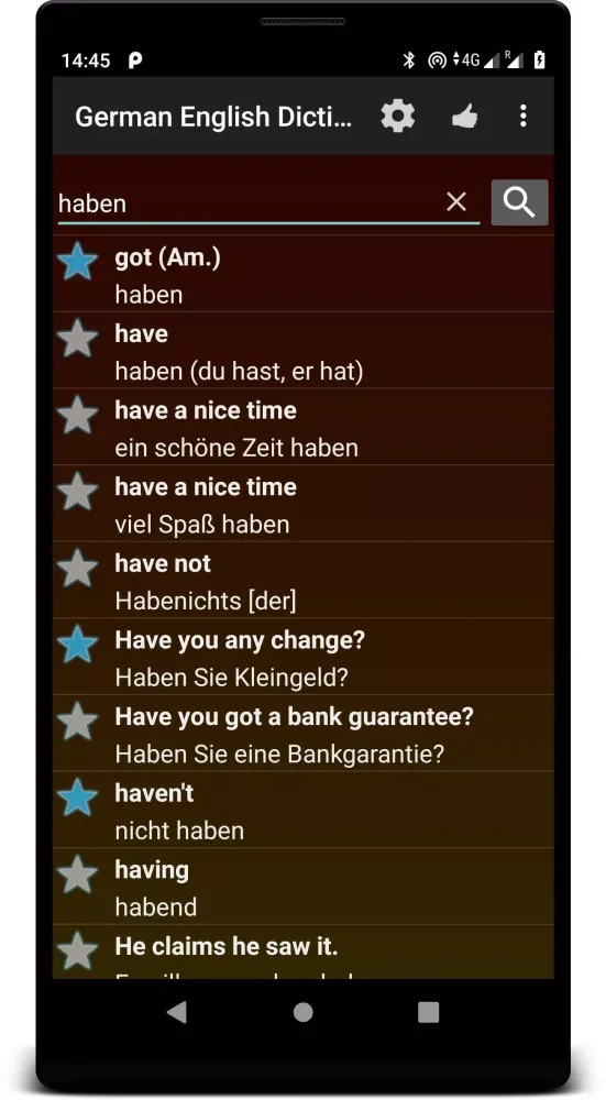 Скриншоты German English Dictionary OFFL