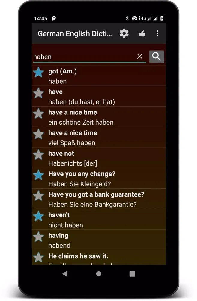 Скриншоты German English Dictionary OFFL