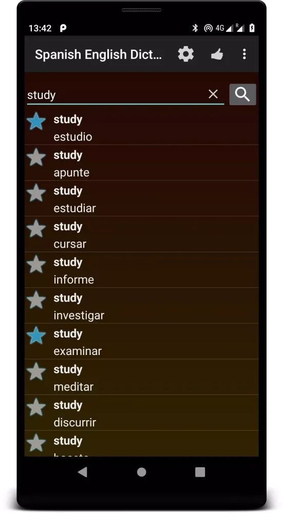 Spanish English Dictionary OFF Screenshots