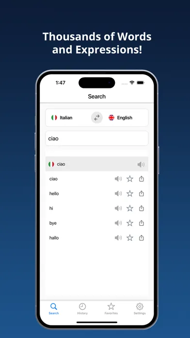 English Italian Dictionary+ Screenshots
