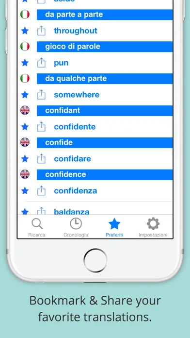 Offline English Italian Dictionary (Dizionario) Screenshots