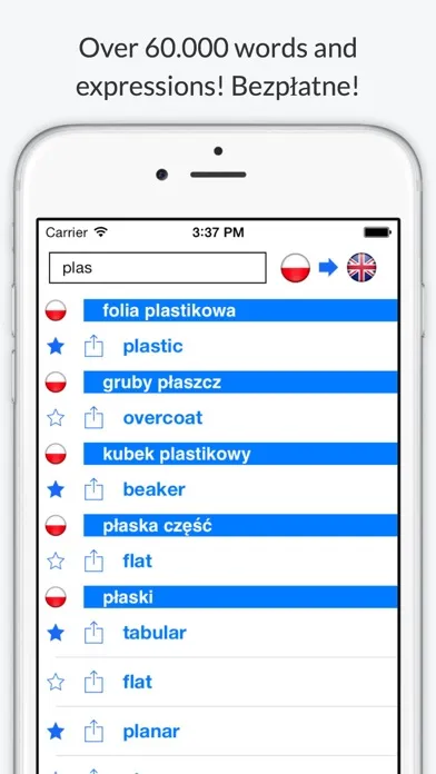 Offline English Polish Dictionary (Słownik) سکرین شاٹس