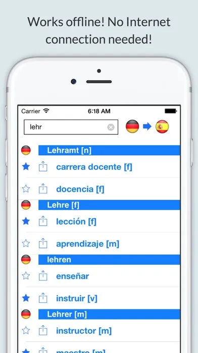 Spanish German Dictionary+应用截图