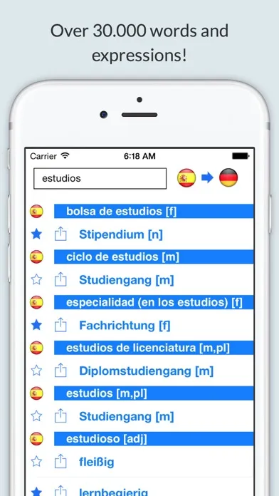 Spanish German Dictionary+应用截图