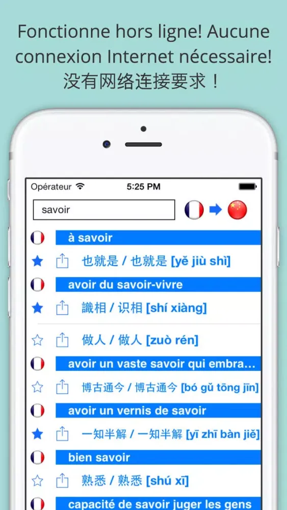 Скриншоты Offline French Chinese Dictionary with Voice