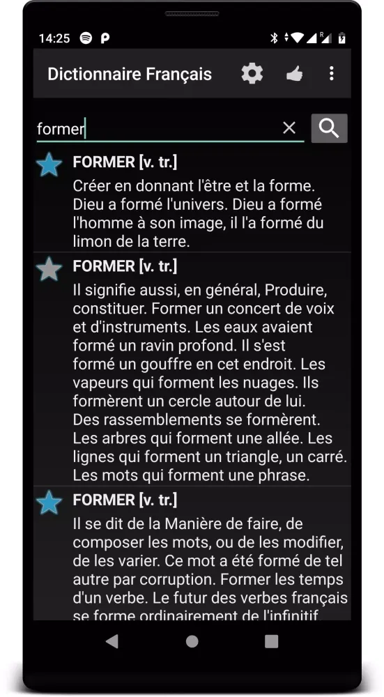 Dictionnaire Français Hors-Lig 스크린샷
