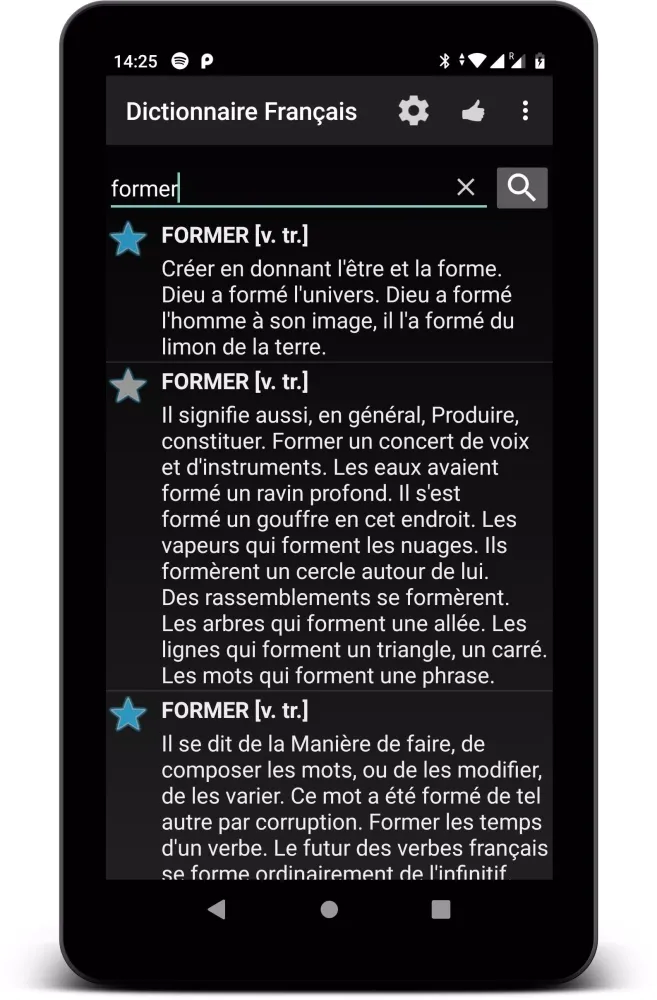Dictionnaire Français Hors-Lig 스크린샷