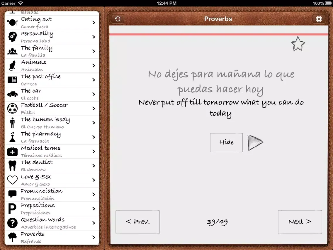 Learn Spanish: Phrases, Vocabulary and Pronunciation iPad  Screenshots