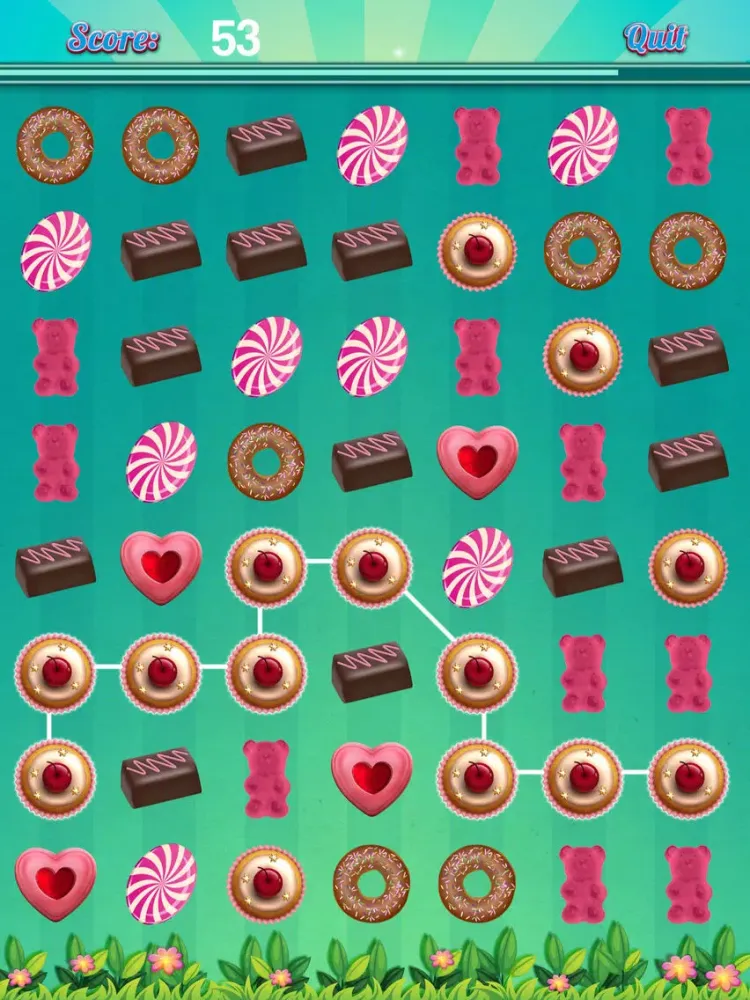 Candylicious Candy Puzzle iPad  Screenshots
