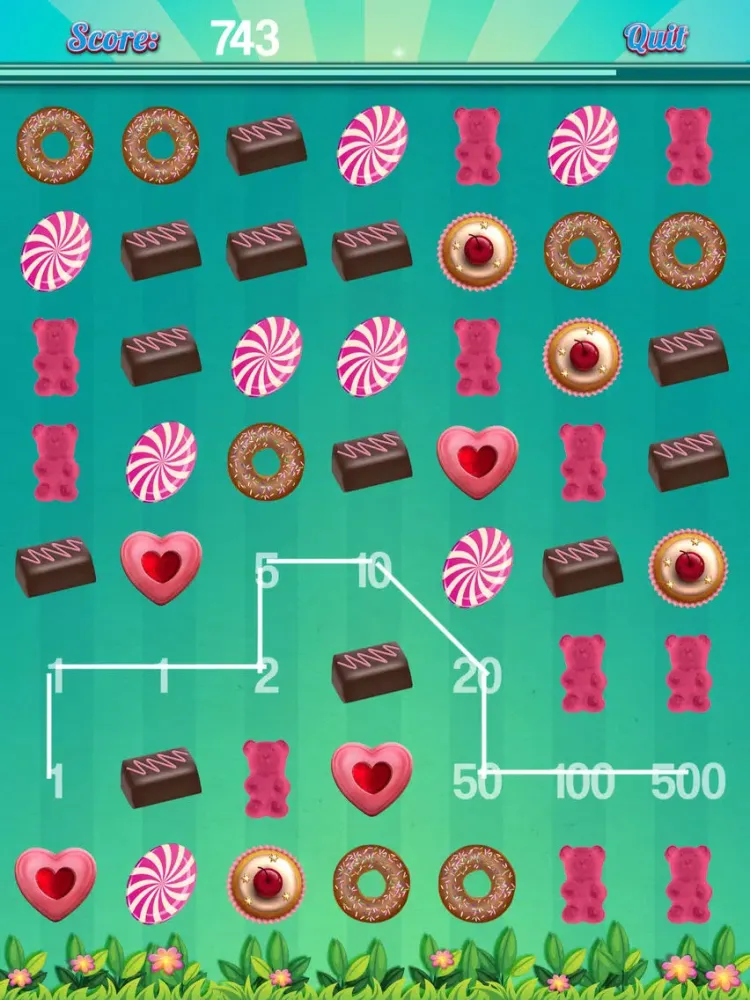Candylicious Candy Puzzle iPad  Screenshots