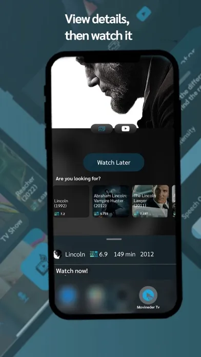 Captures d'écran de Movineder: Shazam for Movies