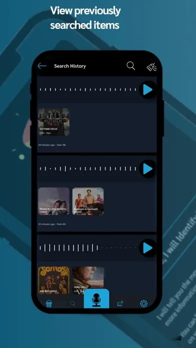 Captures d'écran de Movineder: Shazam for Movies