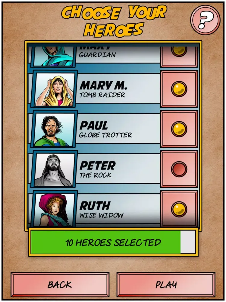 Capturas de pantalla de Bible Heroes the Game iPad 