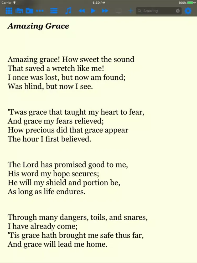 Capturas de pantalla de The Advent Hymnal iPad 