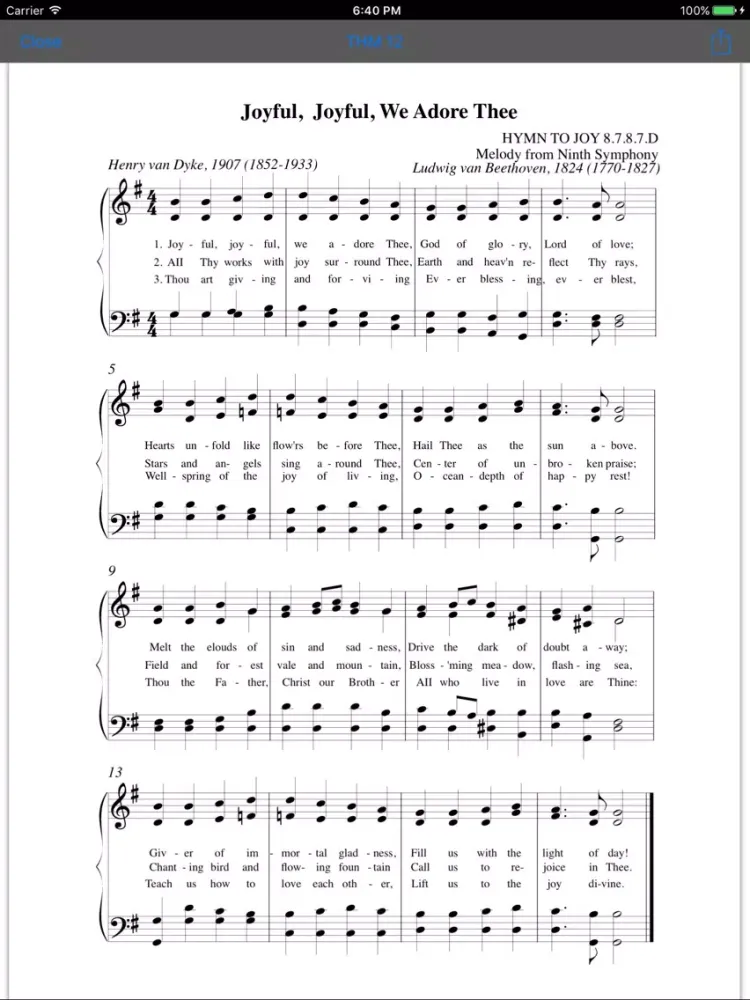 Capturas de pantalla de The Advent Hymnal iPad 