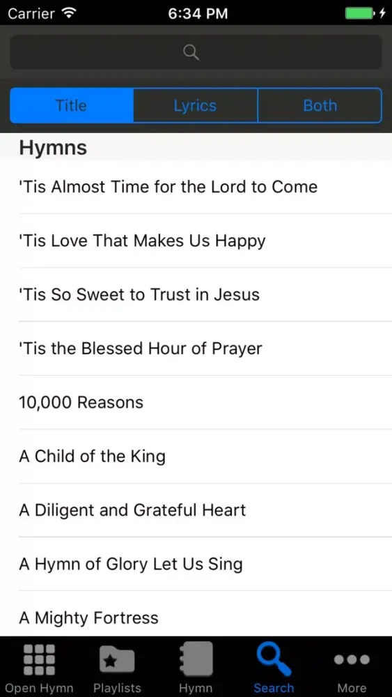 Capturas de pantalla de The Advent Hymnal