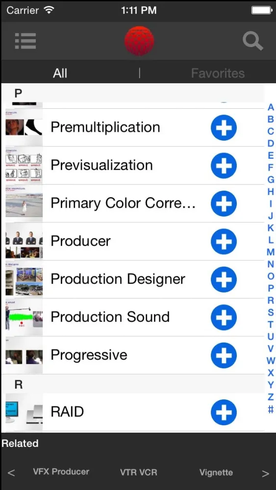 Capturas de pantalla de Filmmaker's Glossary