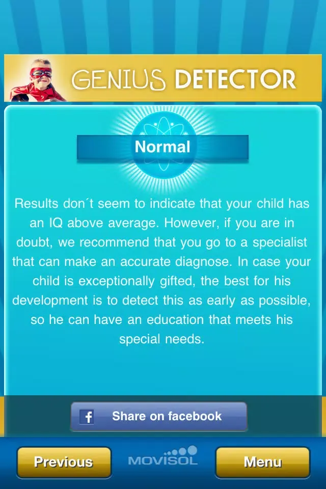 Ảnh chụp màn hình của Genius Detector