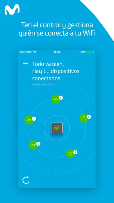 Ảnh chụp màn hình của Movistar Smart WiFi
