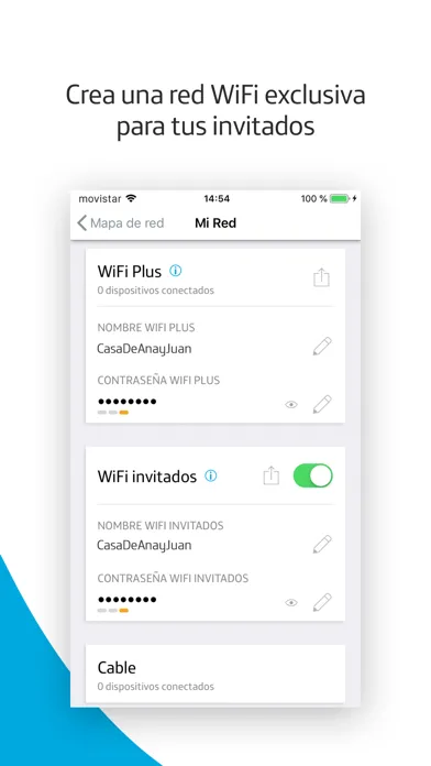 Ảnh chụp màn hình của Movistar Smart WiFi