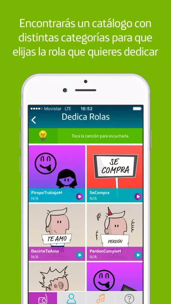 Dedica Rolas スクリーンショット