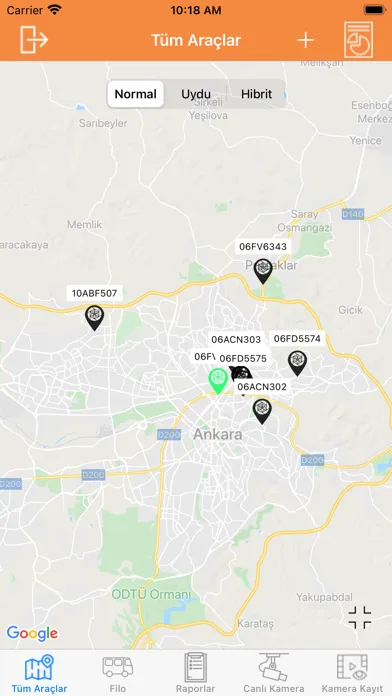 Ảnh chụp màn hình của movita Kameralı Araç Takip