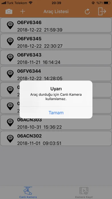 Tangkapan skrin movita Kamera Takip