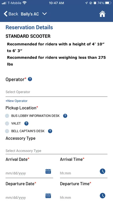 Capturas de tela do MyMobility Scooter Rentals