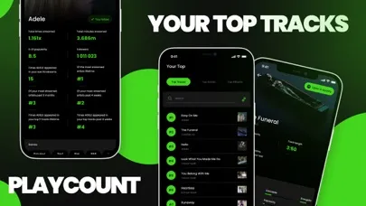 Capturas de tela do Stats for Spotify ·