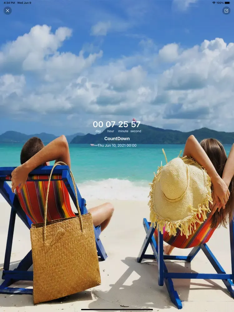 Tangkapan skrin Countdown & Count Down Widget iPad 
