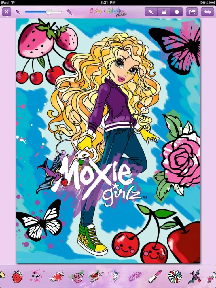 Captures d'écran de Moxie Girlz™ Color and Sticker Studio iPad 