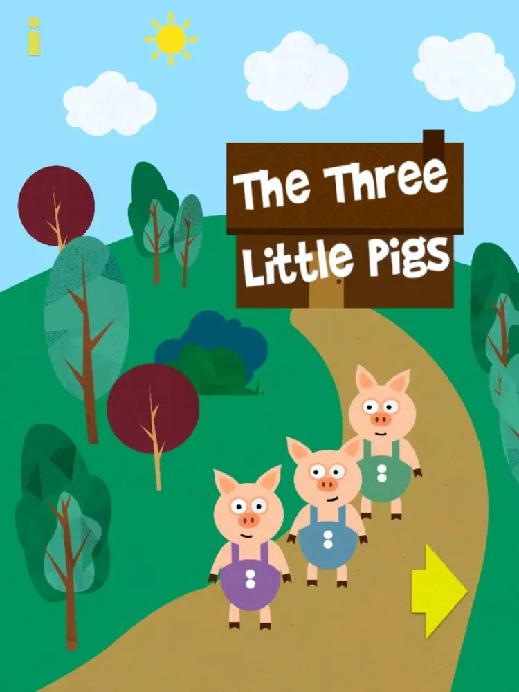 Capturas de tela do Nursery Rhymes: The Three Little Pigs iPad 
