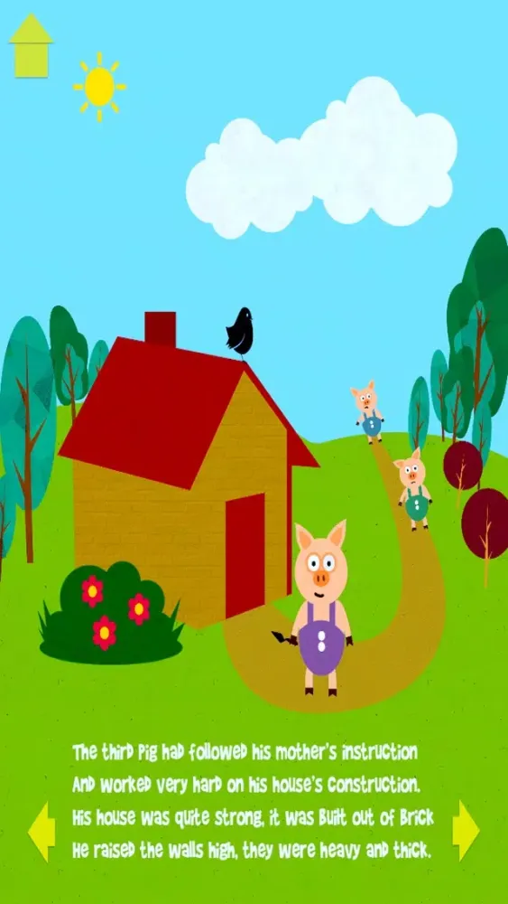 Capturas de tela do Nursery Rhymes: The Three Little Pigs