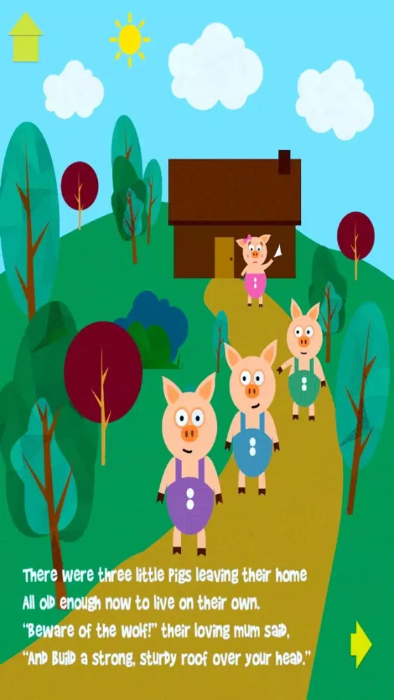 Capturas de tela do Nursery Rhymes: The Three Little Pigs